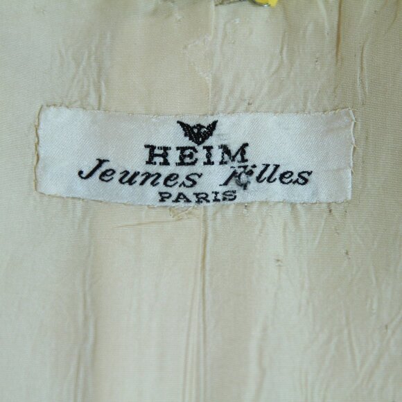60's summer Jacques Heim linen cropped jacket - Picture 3 of 3